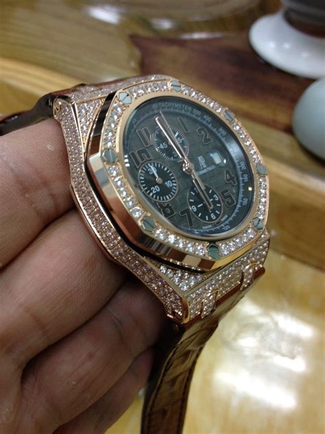 ap diamond watch fake|real audemars piguet.